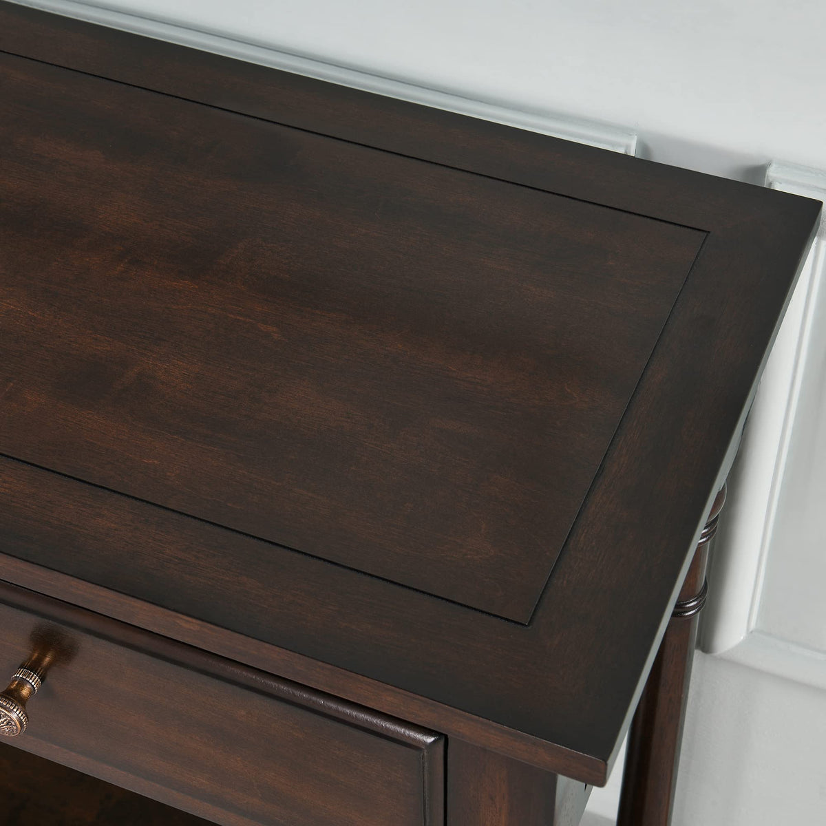 Solid Wood Console Table with Drawers