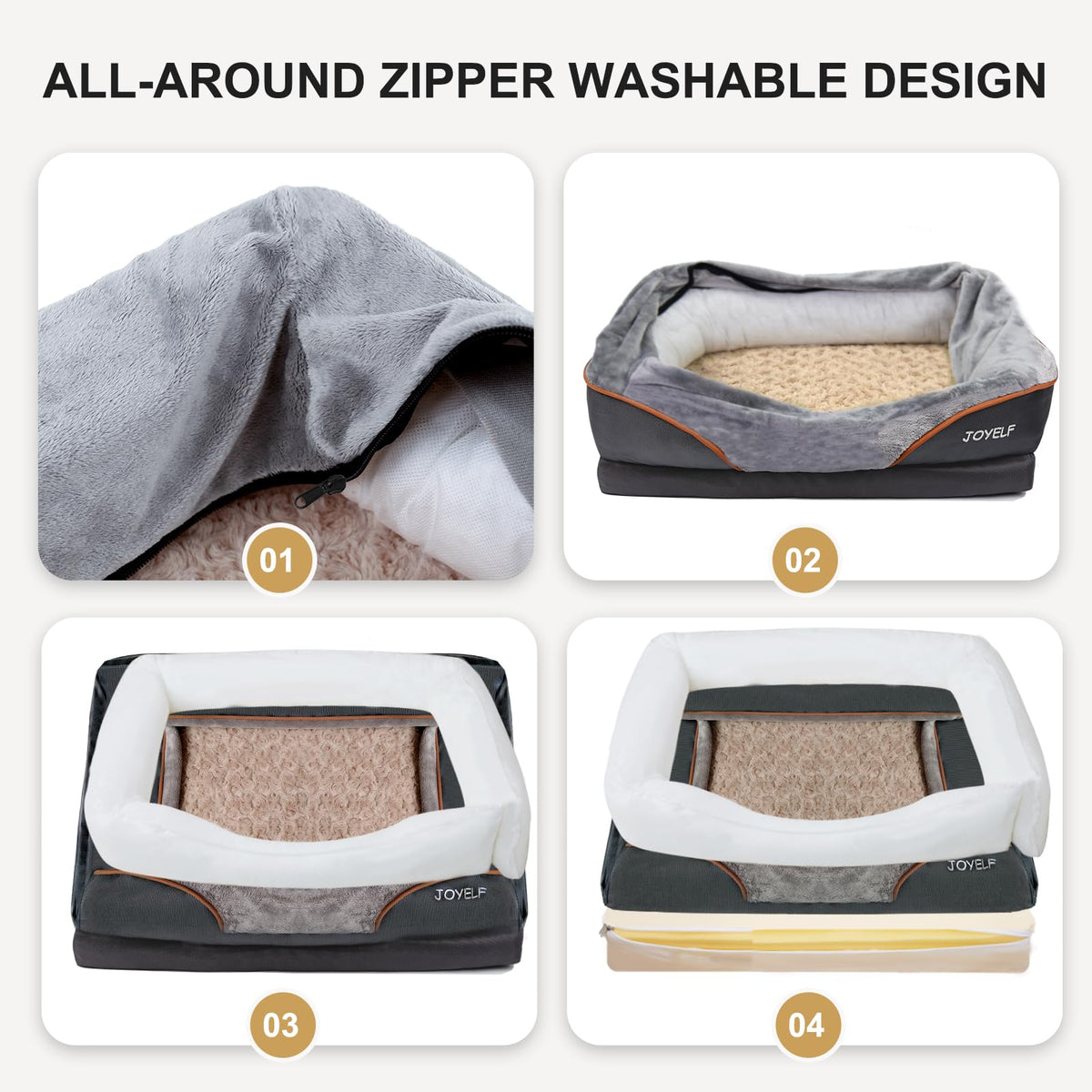 Large Orthopedic Memory Foam Dog Bed