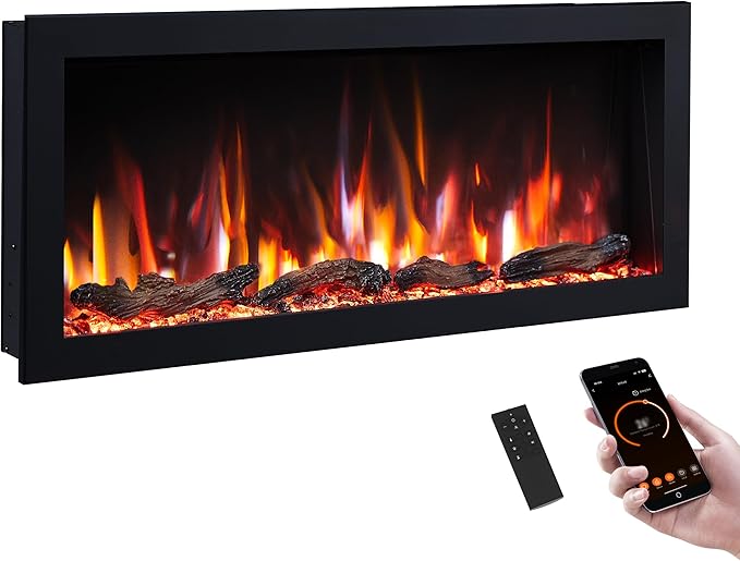 Smart Linear Electric Fireplace