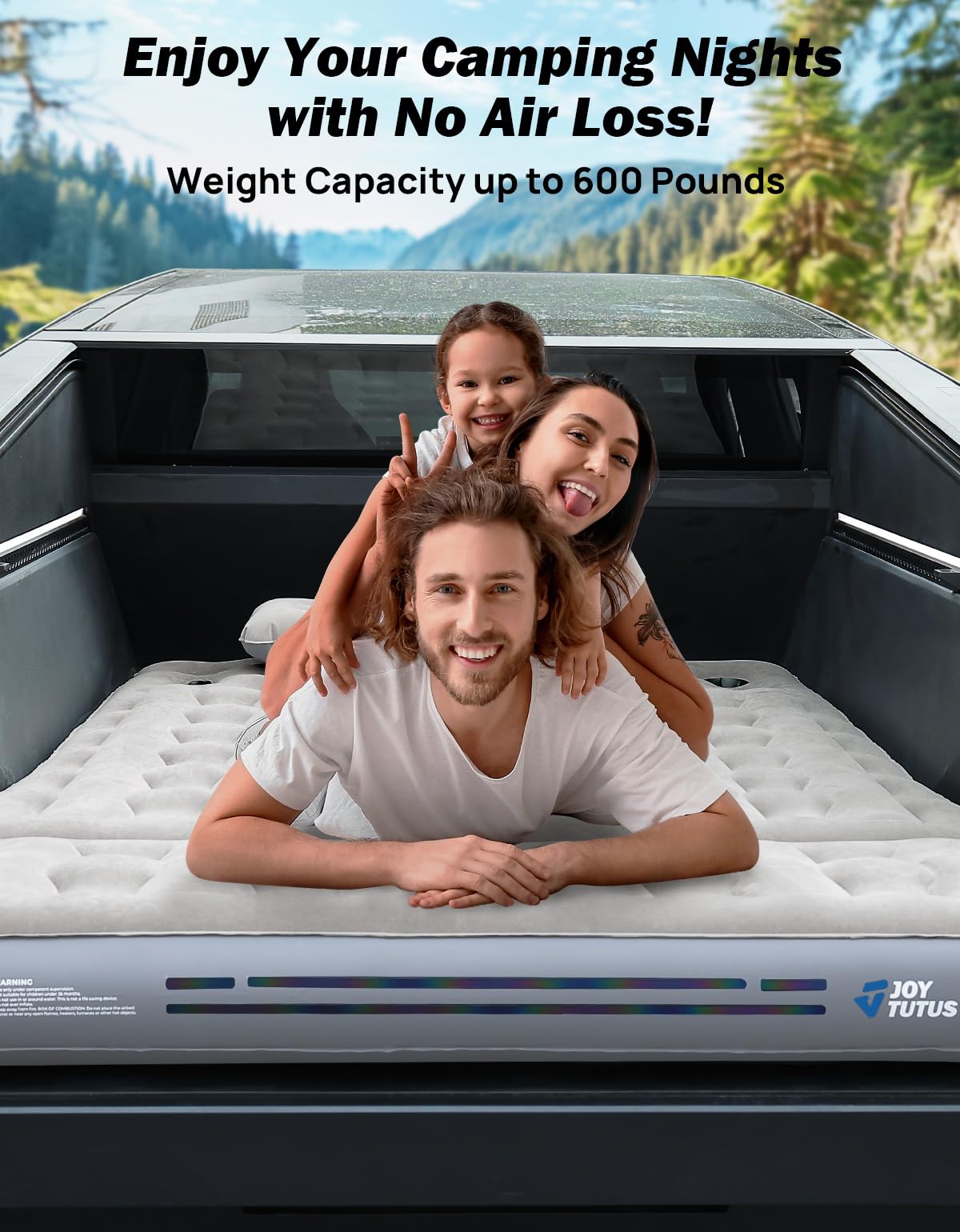 Cybertruck Bed Air Mattress with Built-in Pump