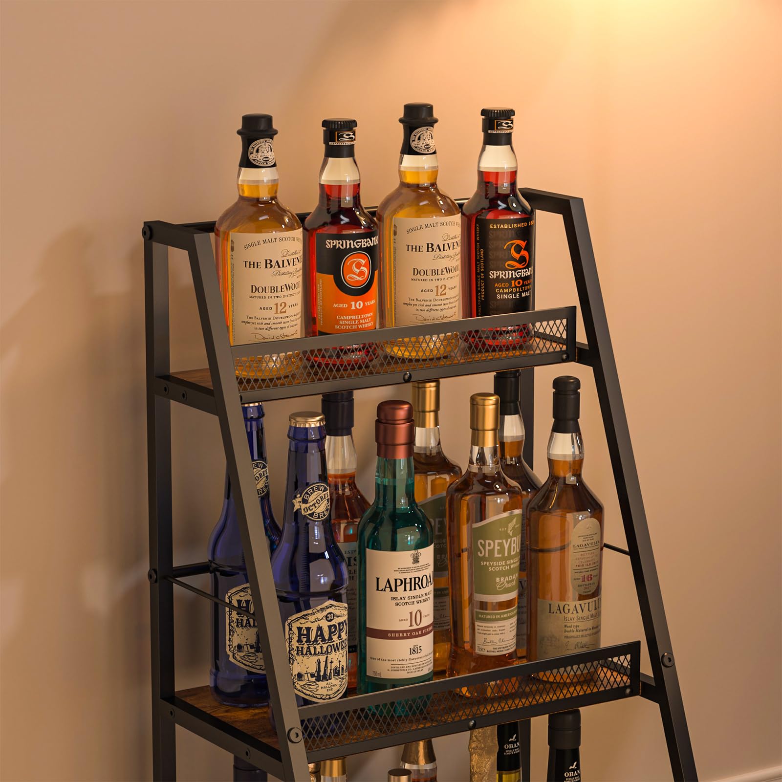 3-Tier Floor Wine & Liquor Rack