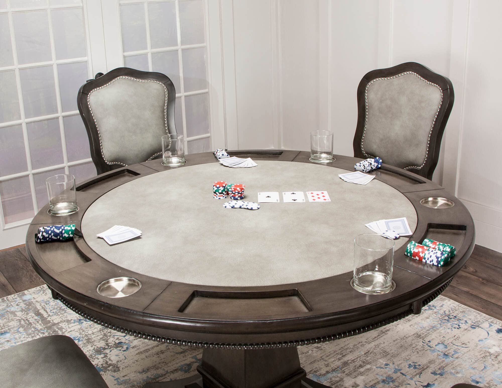 2-in-1 Dining & Poker Game Table
