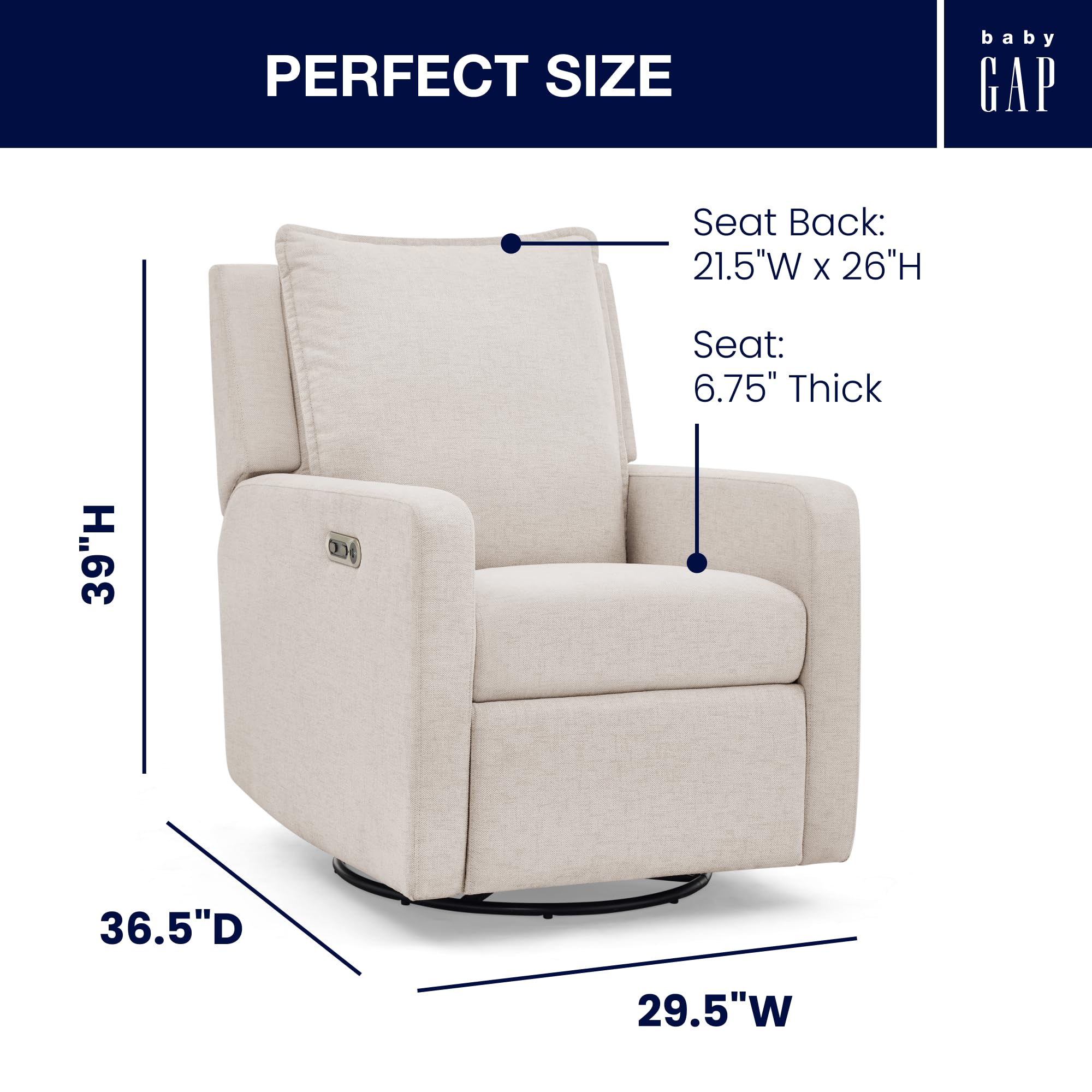 Power Recliner with USB Charging