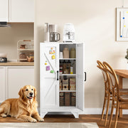 Yizosh Metal Storage Cabinet with 2 Doors and 3 Adjustable Shelves
