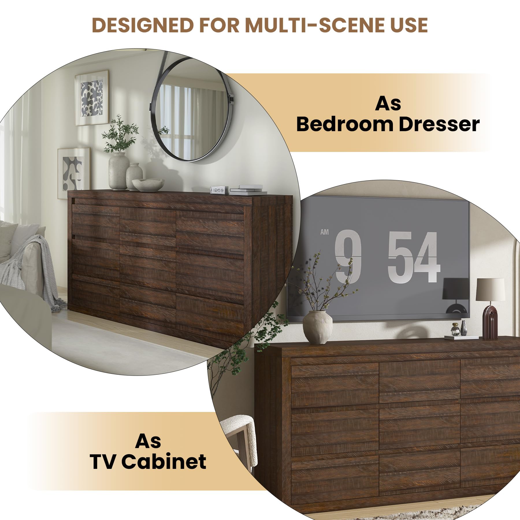 9-Drawer Dresser with Anti-Tip Device