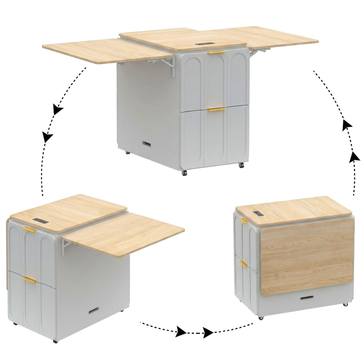 Folding Desk & File Cabinet