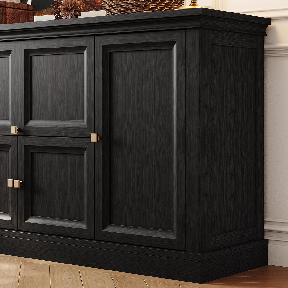 Black Farmhouse Sideboard