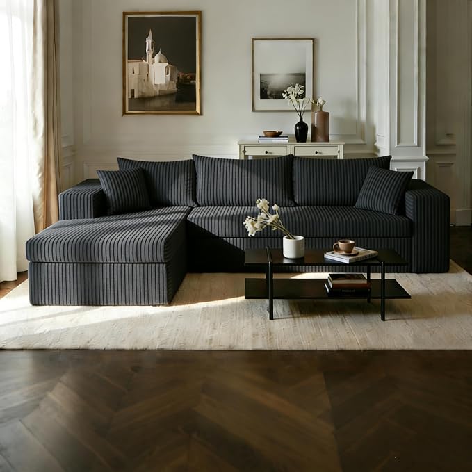 Modular L-Shaped Sectional Sofa