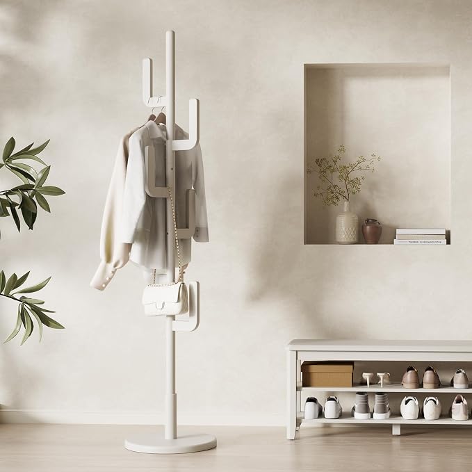 Adjustable Wood Cactus Coat Rack