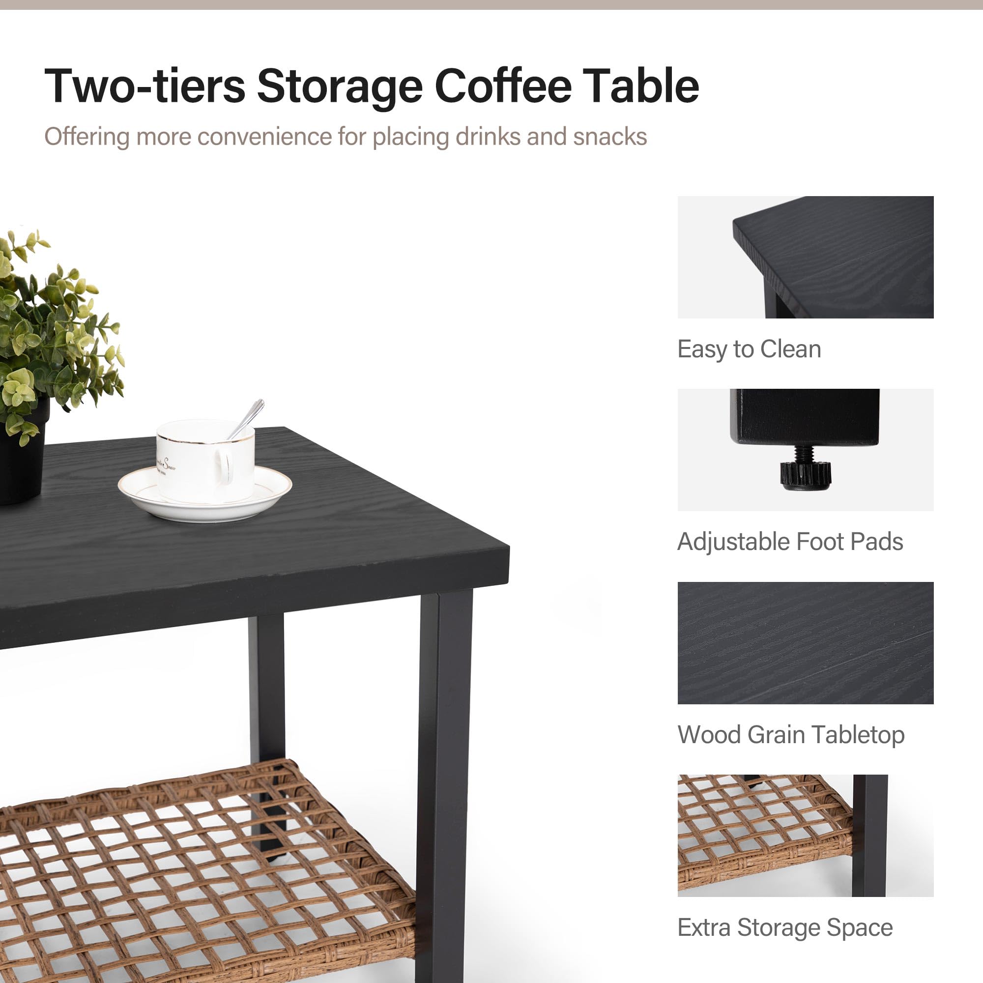 3-Piece Outdoor Rocking Bistro Set