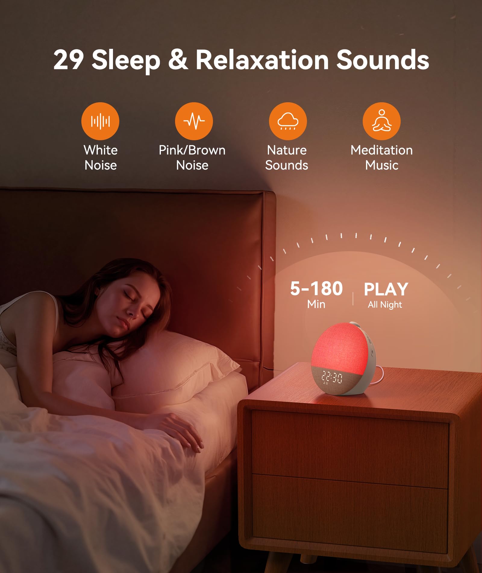 Sunrise Alarm Clock & White Noise Sound Machine