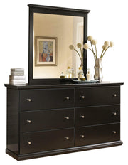 Signature Design by Ashley Maribel Classic 6 Drawer Dresser, Black