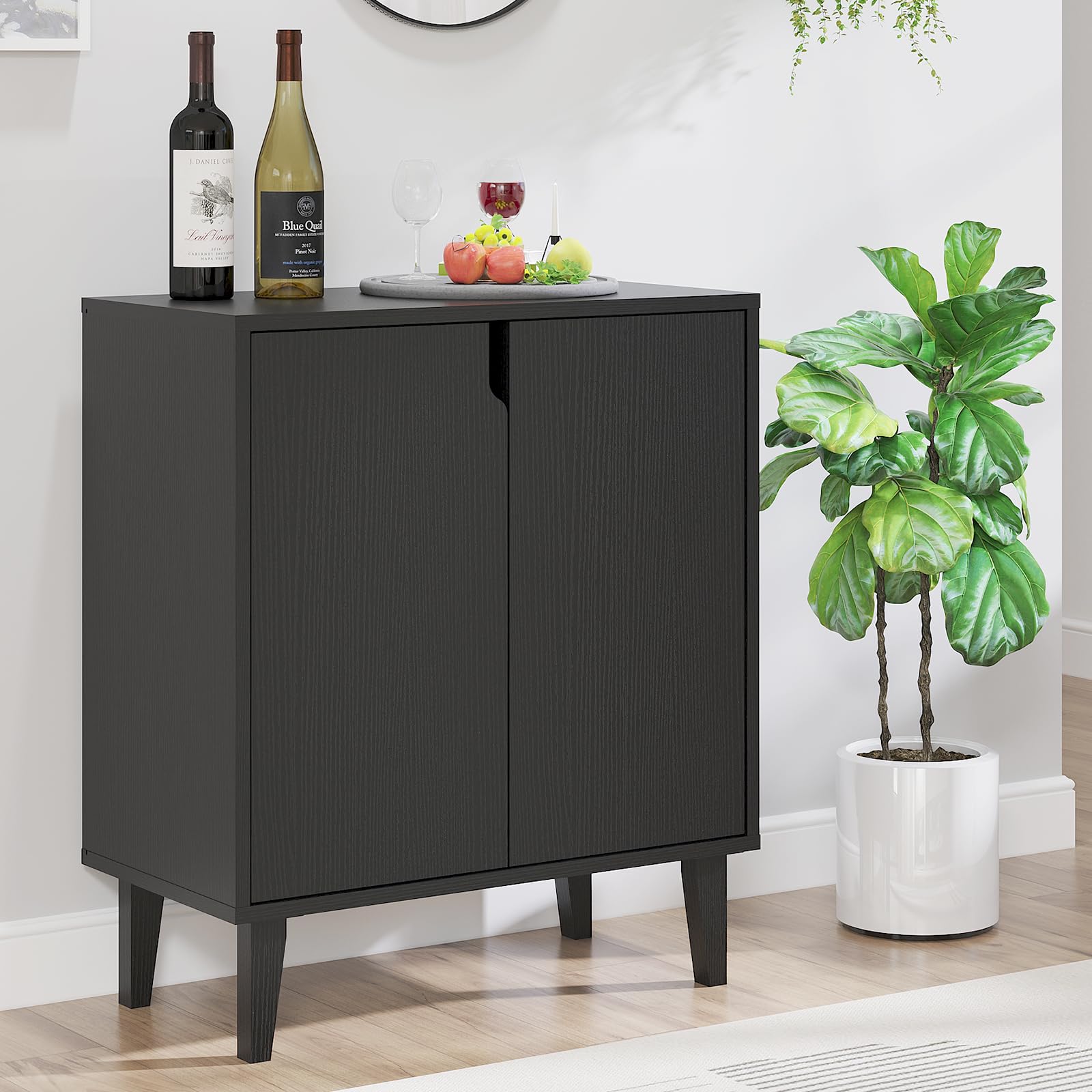 2-Door Storage Cabinet with Soft-Close Doors