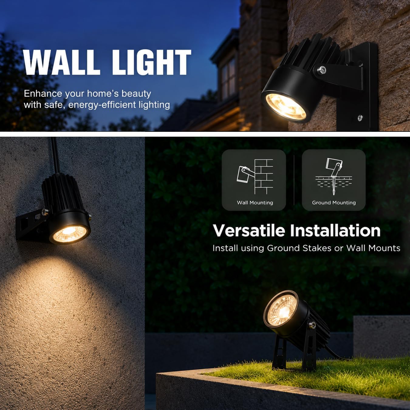 RGBW Smart Landscape Spotlight Kit, 6-Pack