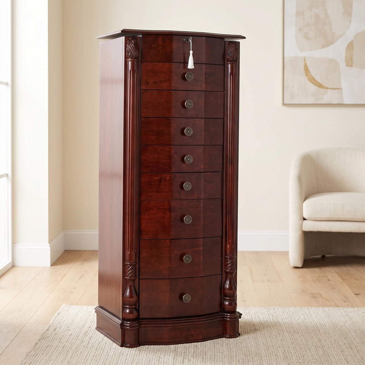 Hives and Honey Florence Large Jewelry Armoire Jewelry Organizer