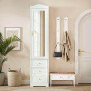 Mirrored Wardrobe with Drawers & Sensor Light