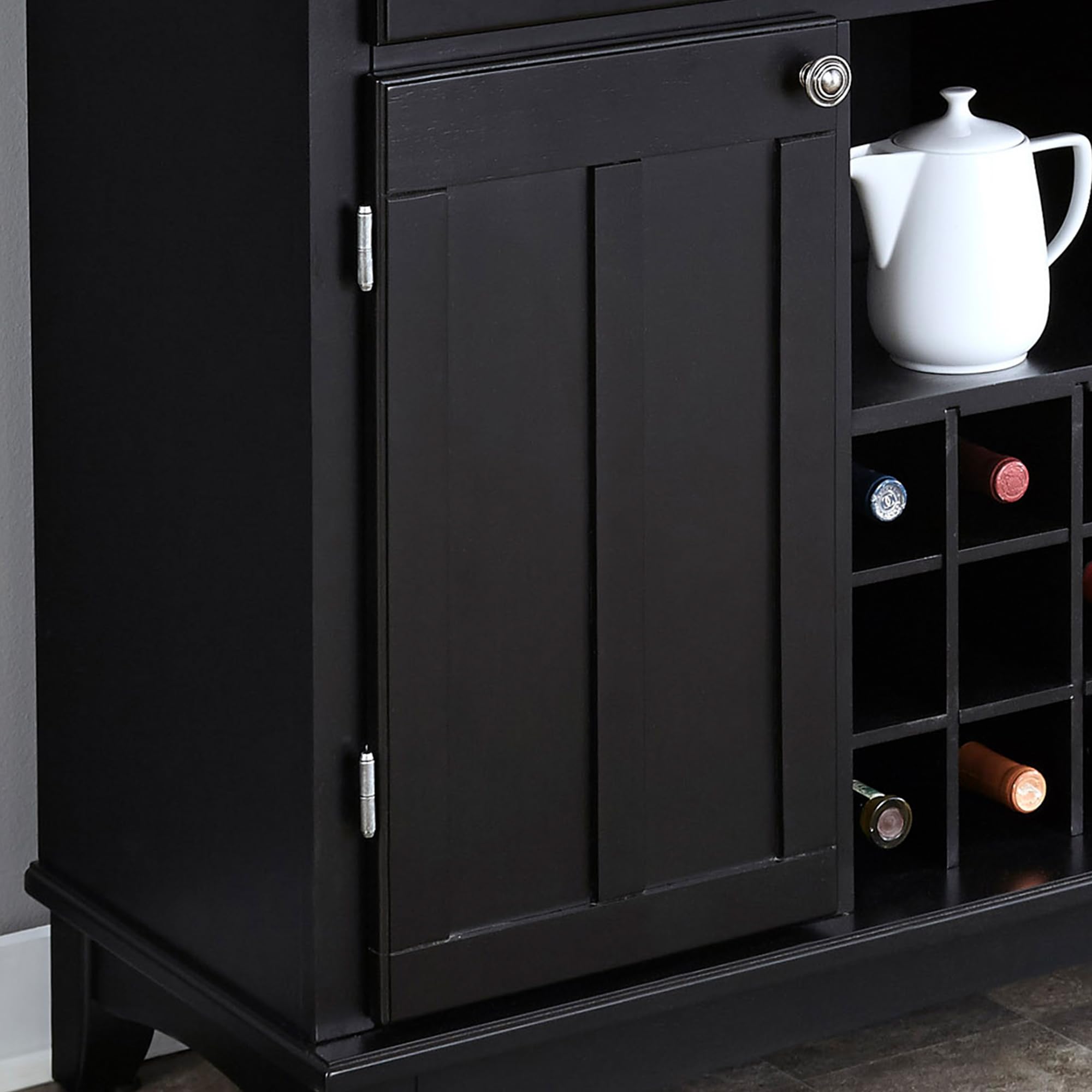 Black Buffet Server with Stainless Steel Top