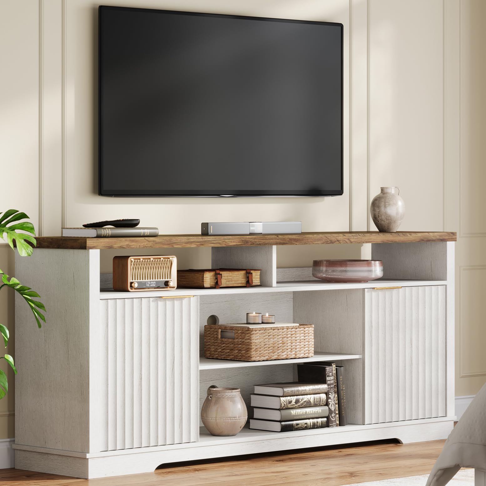Farmhouse TV Stand for TVs Up to 65"
