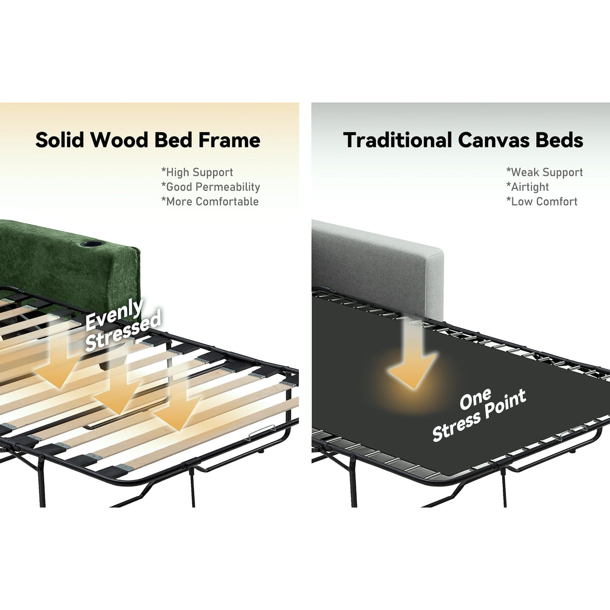 Chenille Pull-Out Sofa Bed