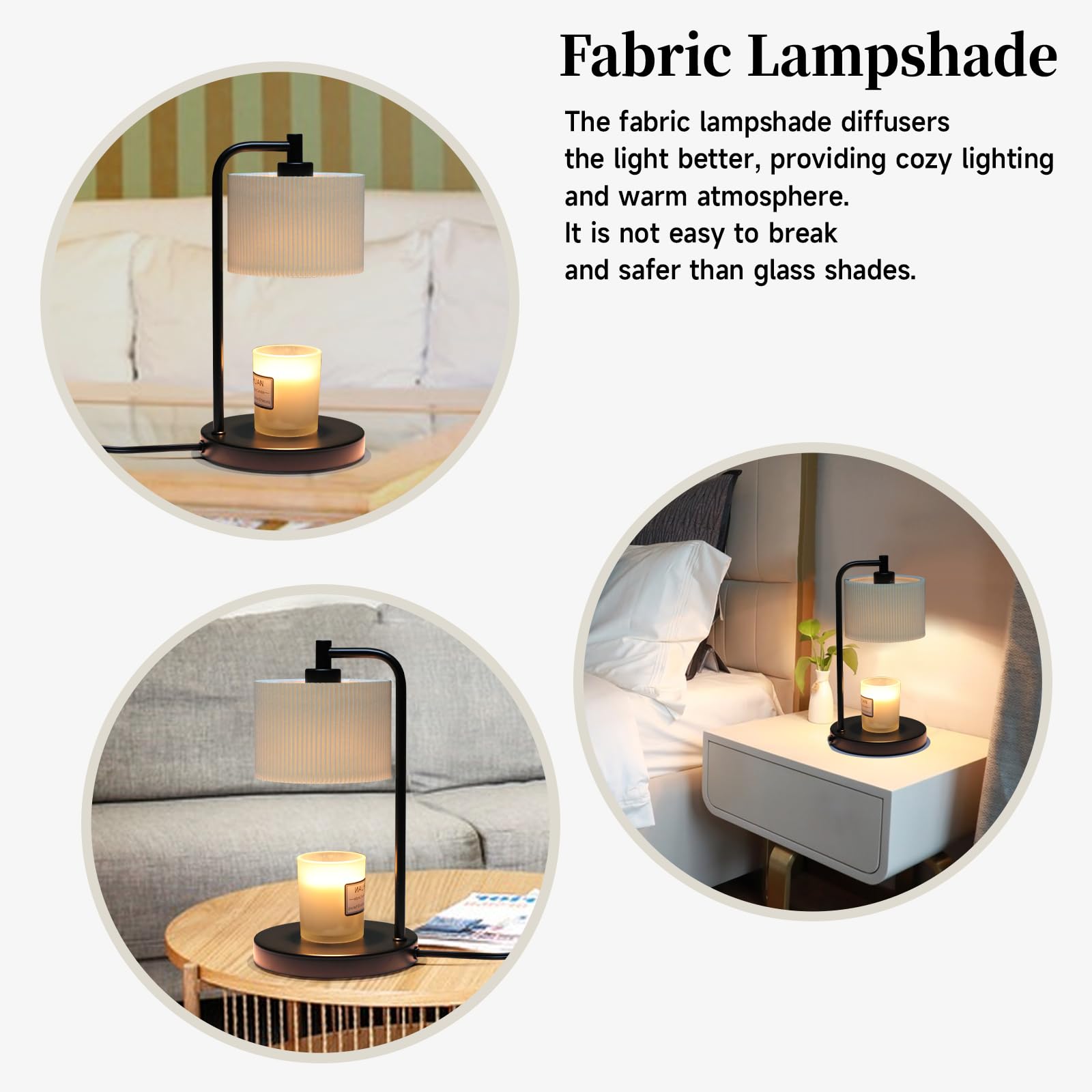 Dimmable Candle Warmer Lamp with Timer