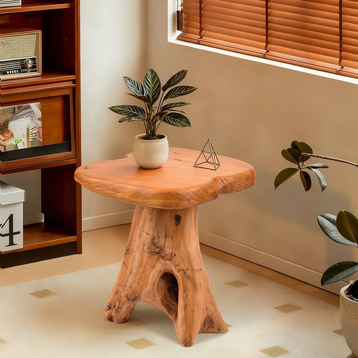 Live Edge Cedar Side Table