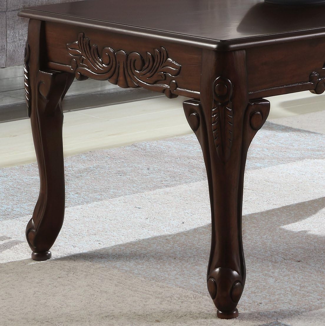 Traditional Ornate Wood Coffee Table
