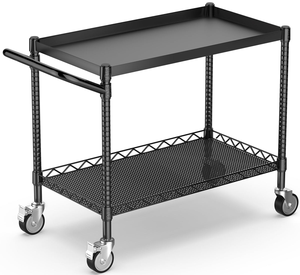Utility Tool Cart with Wheel, 45In Large Rolling Utility Carts with Handle