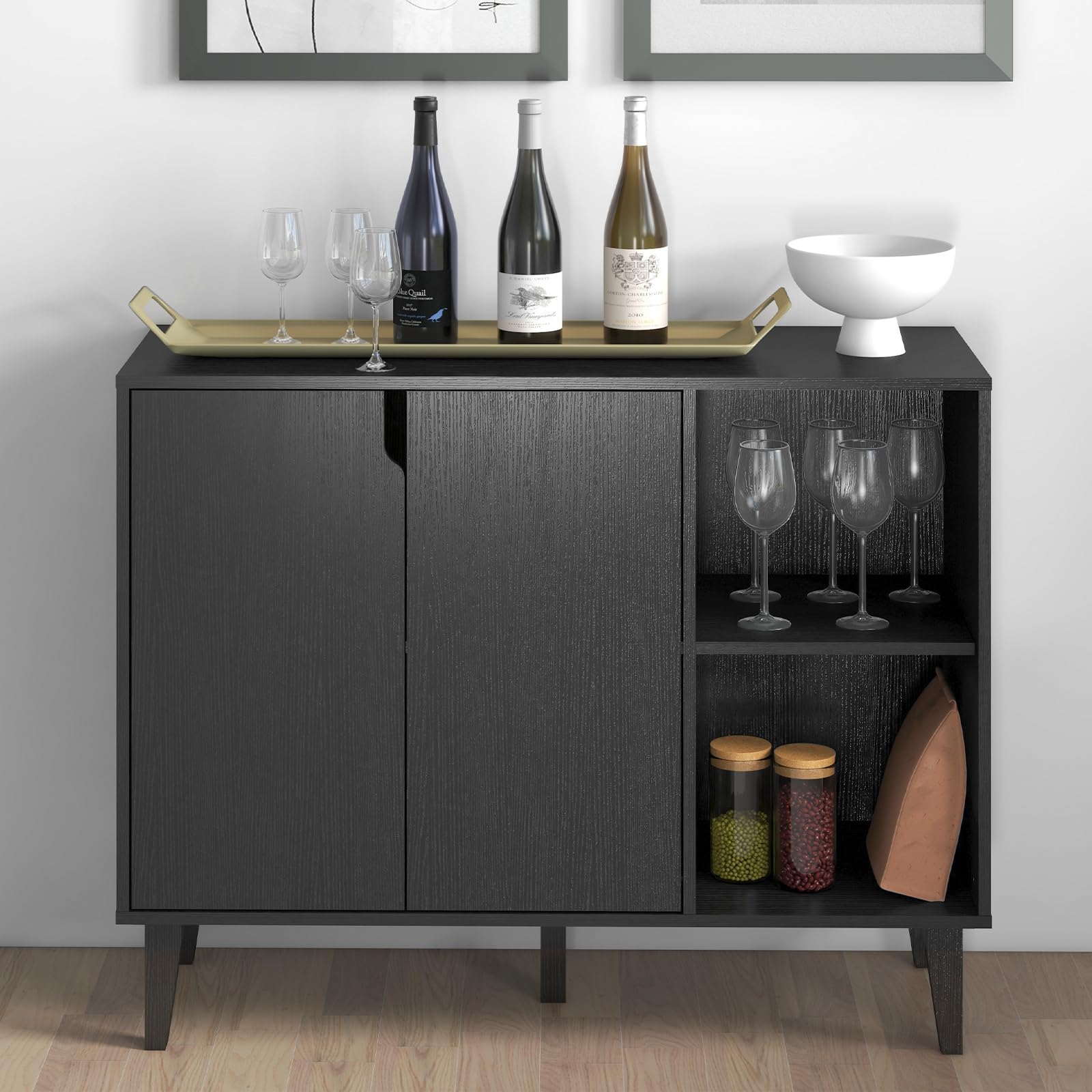 Buffet Cabinet Sideboard with 2 Doors & 2 Shelves