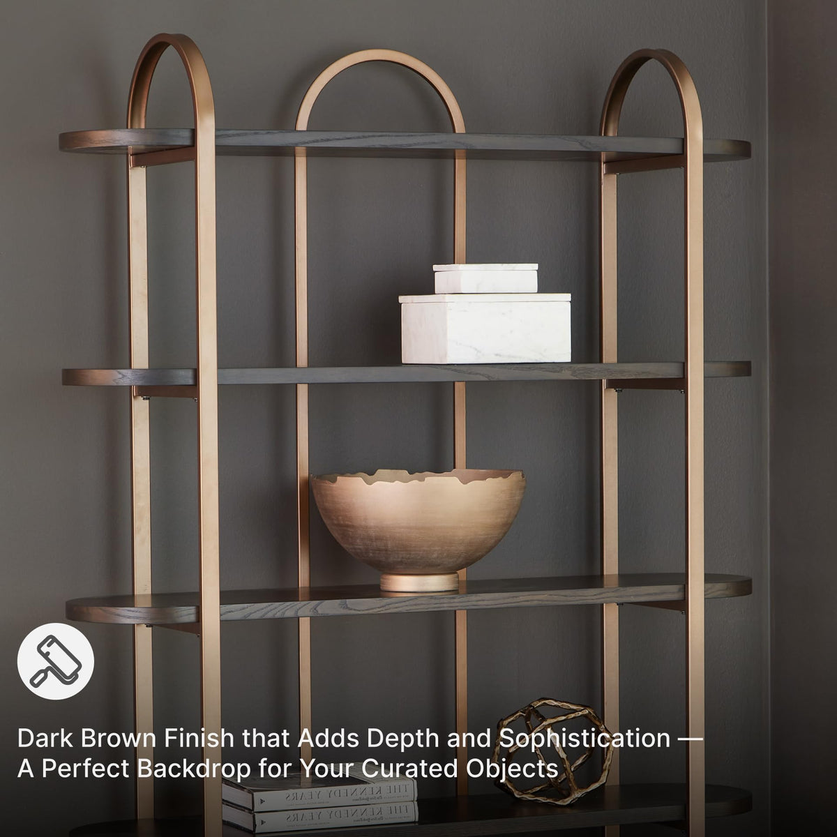 5-Shelf Etagere Bookcase