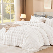 King Faux Fur Comforter Set
