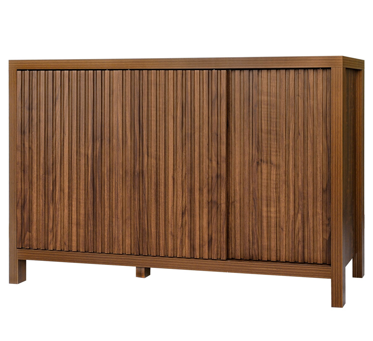 Espresso Fluted Sideboard Cabinet