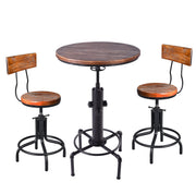 3-Piece Round Pub Dining Set
