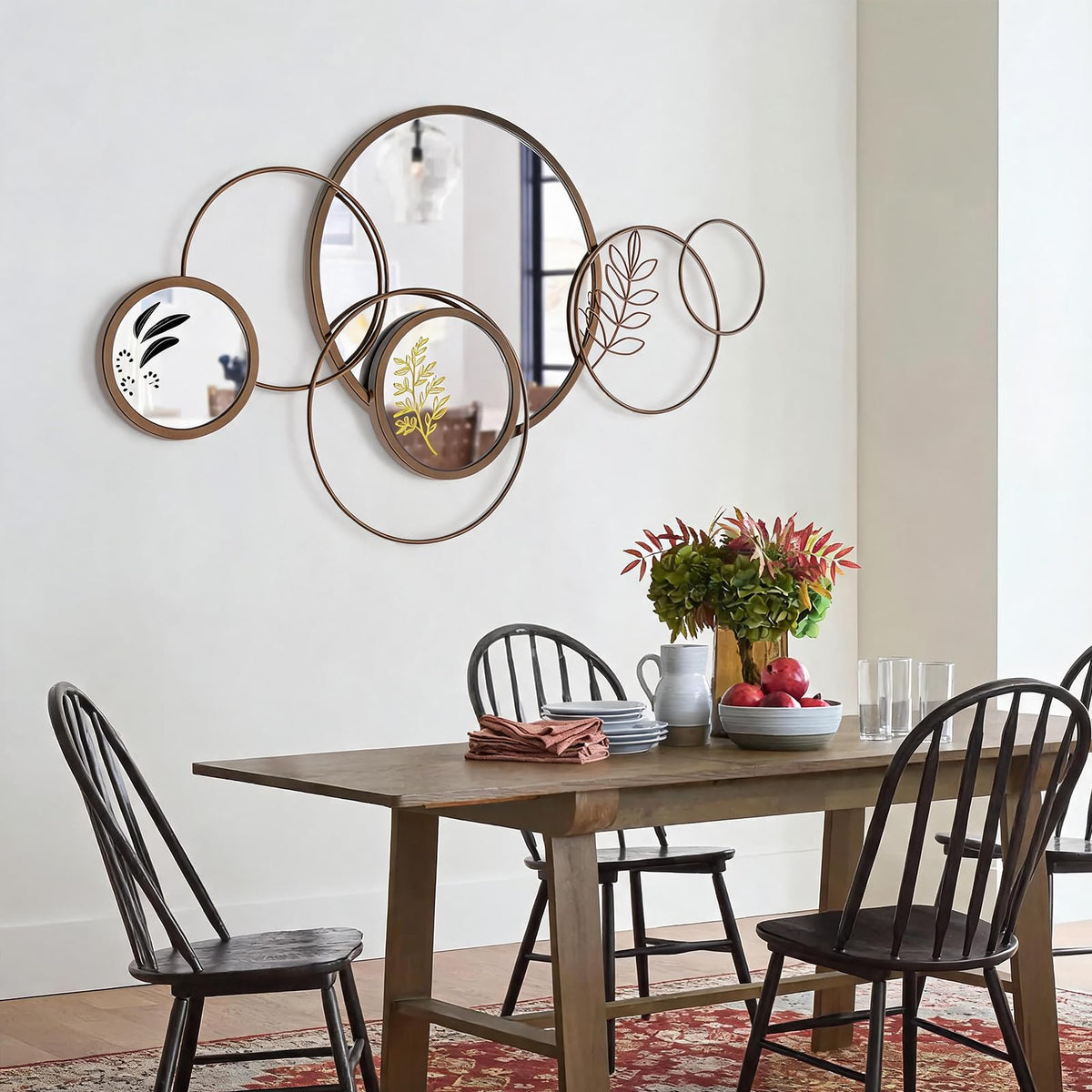 Gold Metal Frame Wall Mirror
