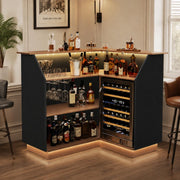 L-Shaped LED Home Bar Table