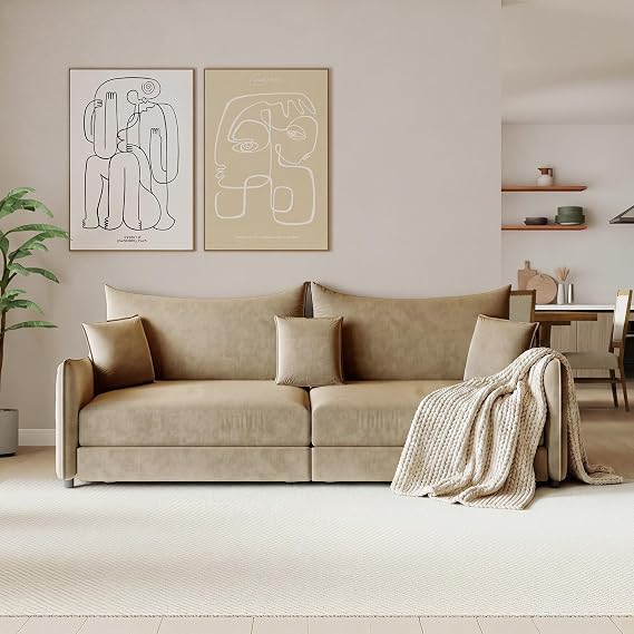 Velvet Convertible Sofa Bed