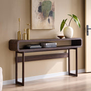 63-Inch Console Table with Open Shelf