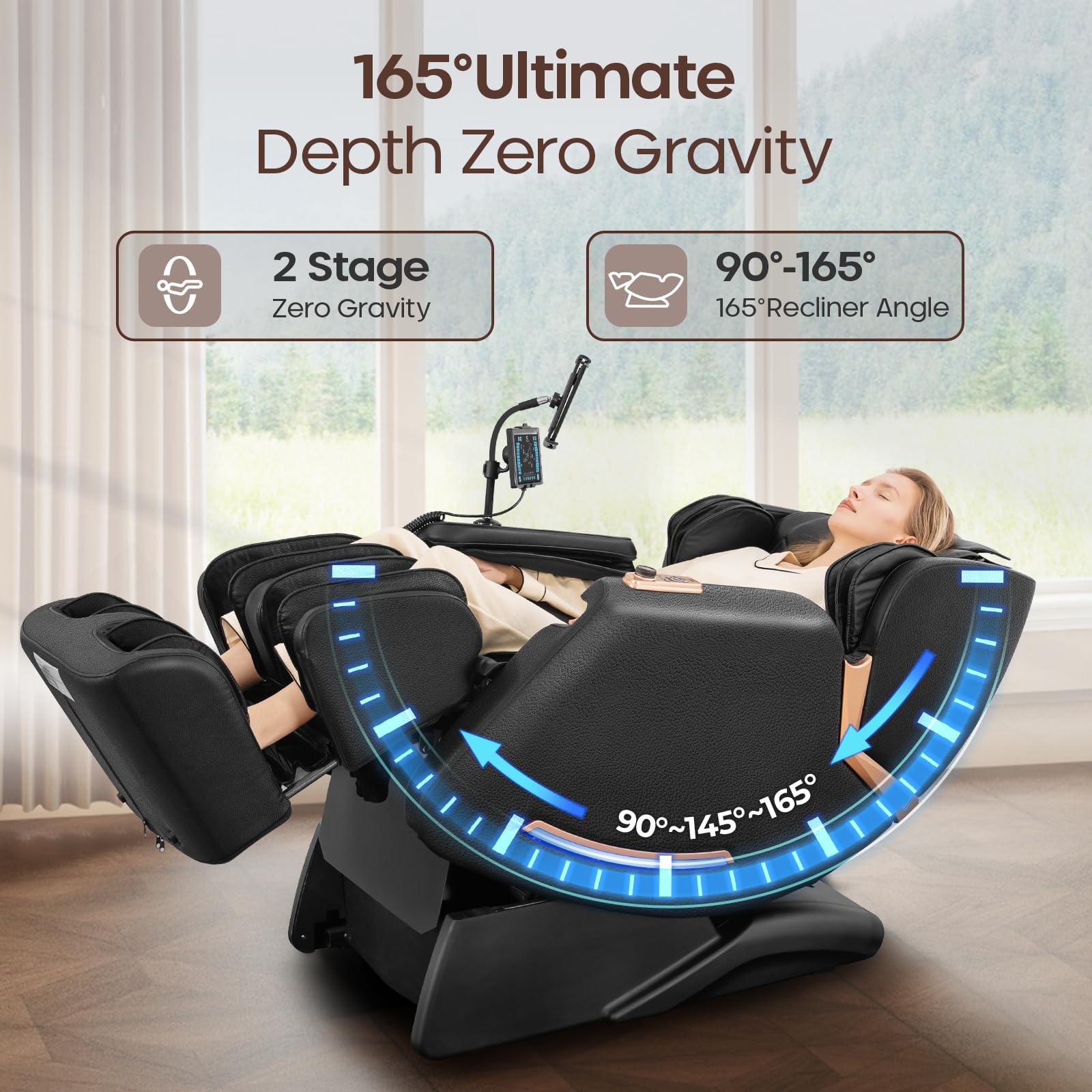 4D Full Body Massage Chair with Extended SL Track