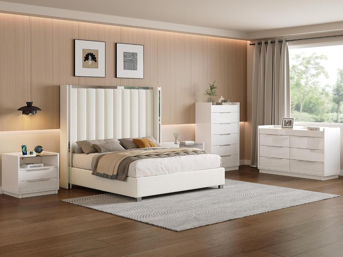 5-Piece King Bedroom Set with Charging Nightstands