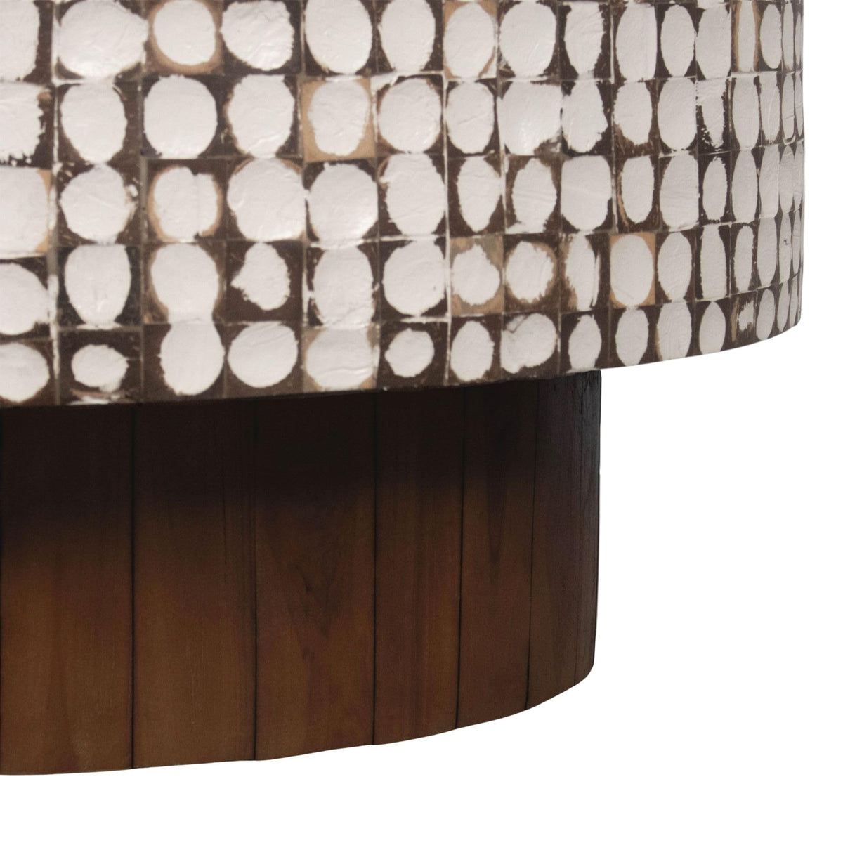 White Round Pedestal Coffee Table