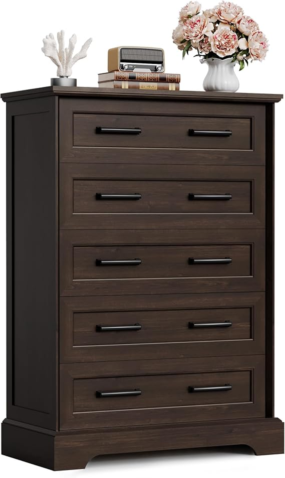 5-Drawer Wood Dresser