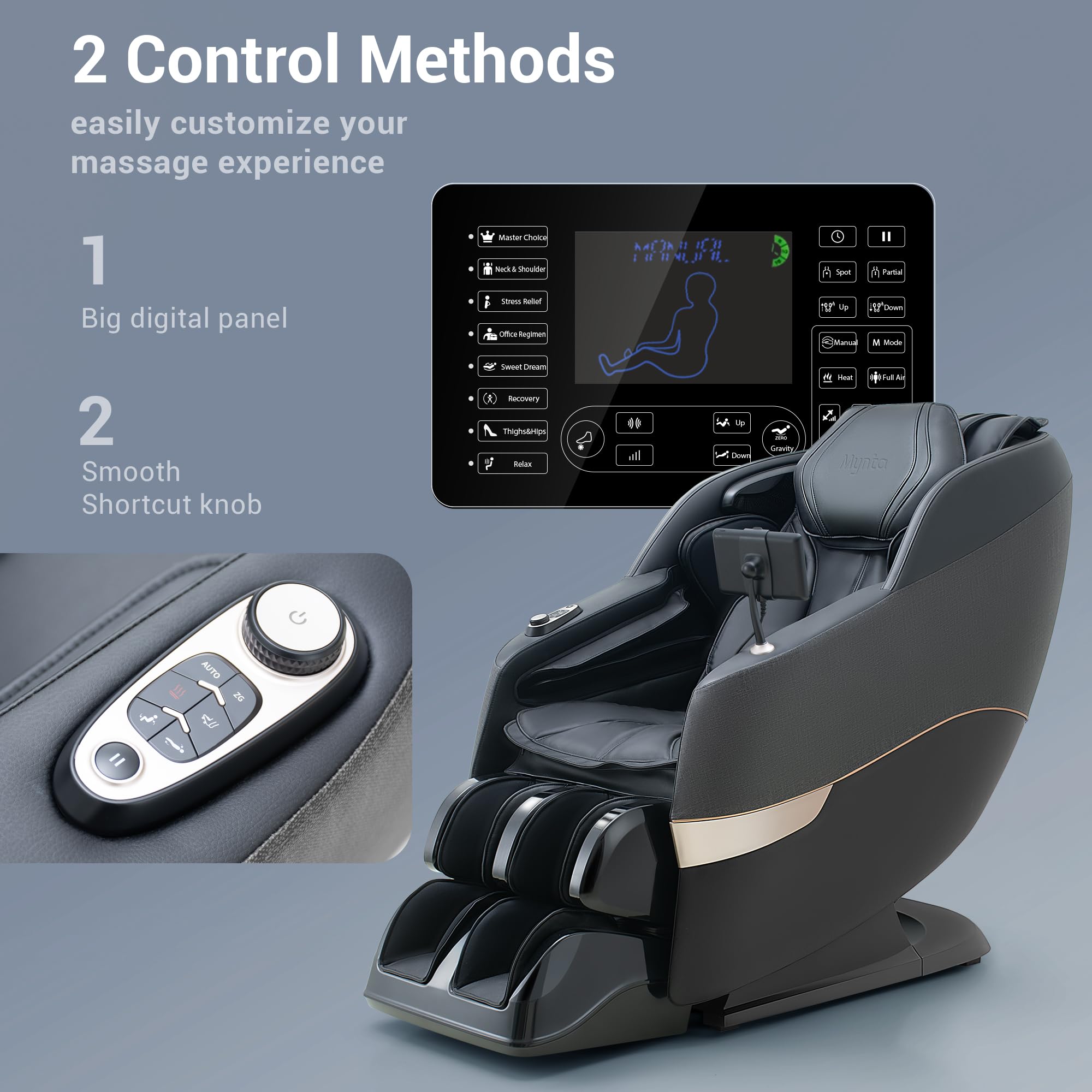 Full Body Massage Chair with Flexible SL-Track & Zero Gravity