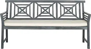 Acacia Outdoor Bench with Cushion