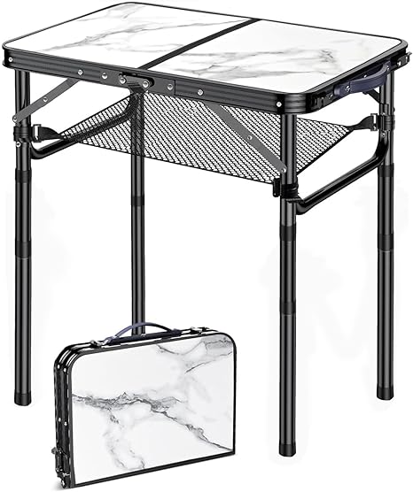 Folding TV Tray Table with Adjustable Height