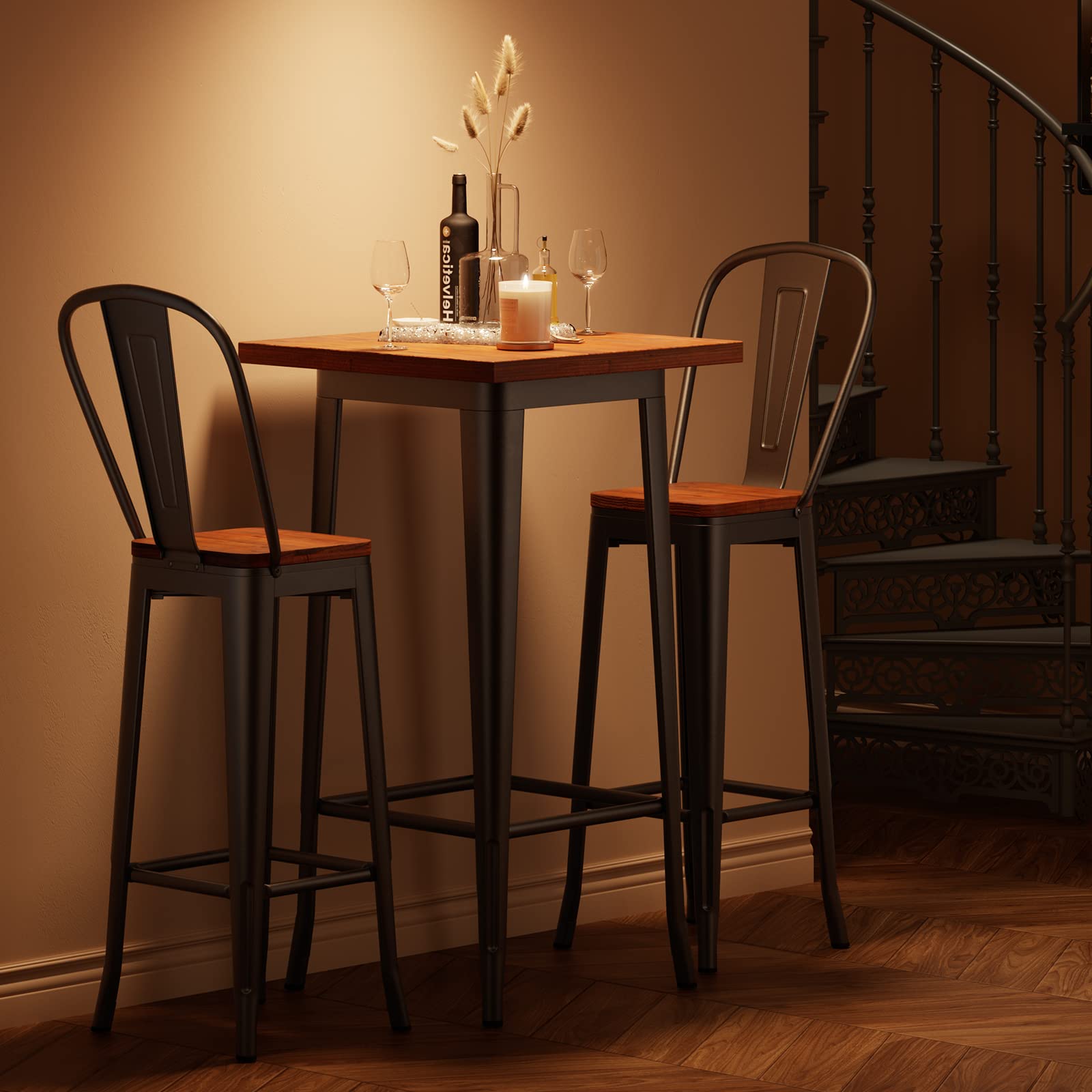 3-Piece Bar Table & Chairs Set