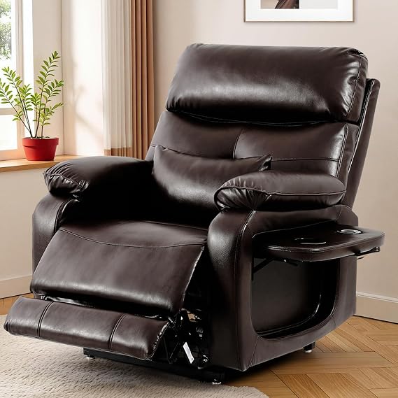 Beige Dual Motor Lift Recliner