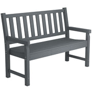 2-Person Outdoor HDPE Garden Bench