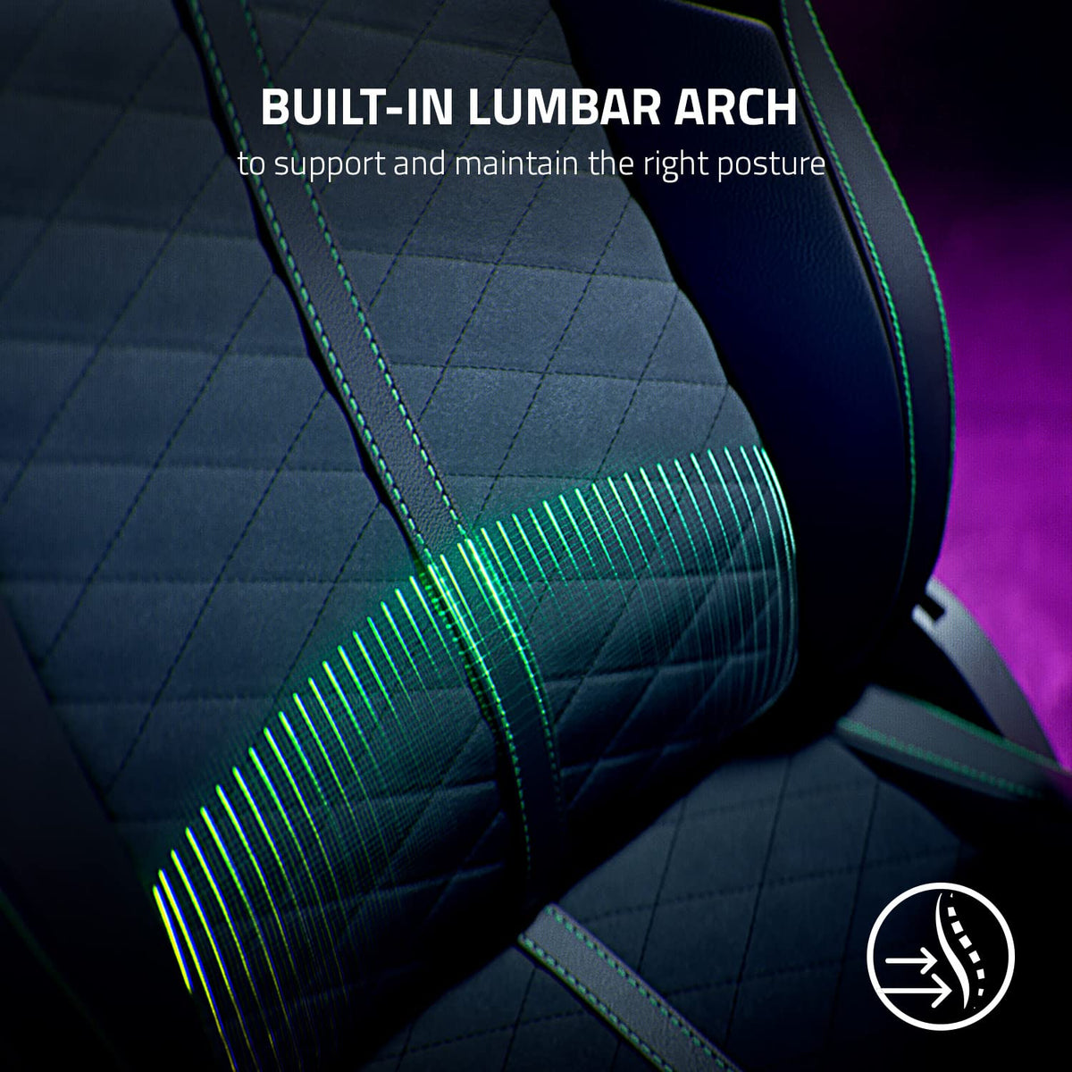Reclining Lumbar Support Gaming Chair