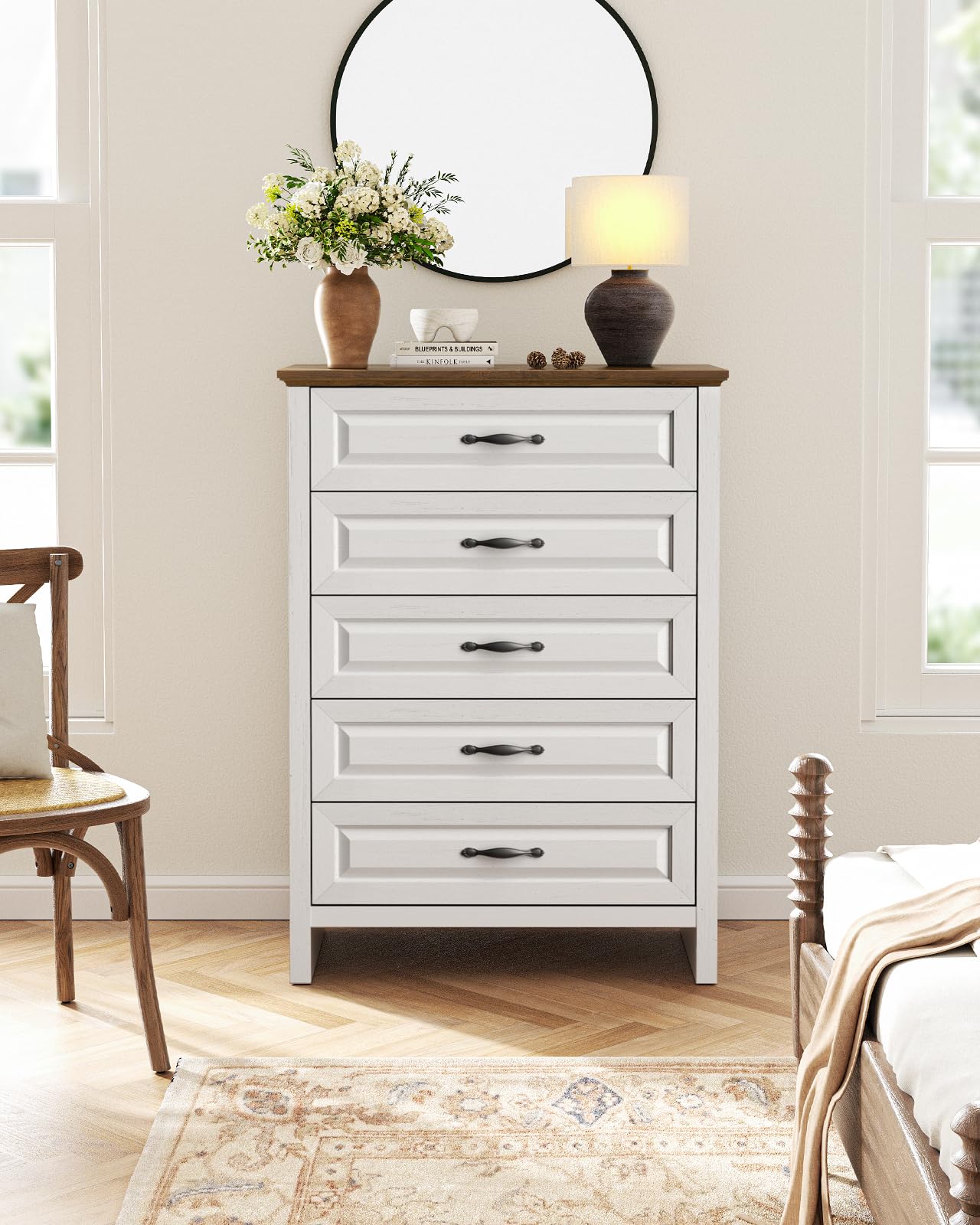 5-Drawer Farmhouse Dresser