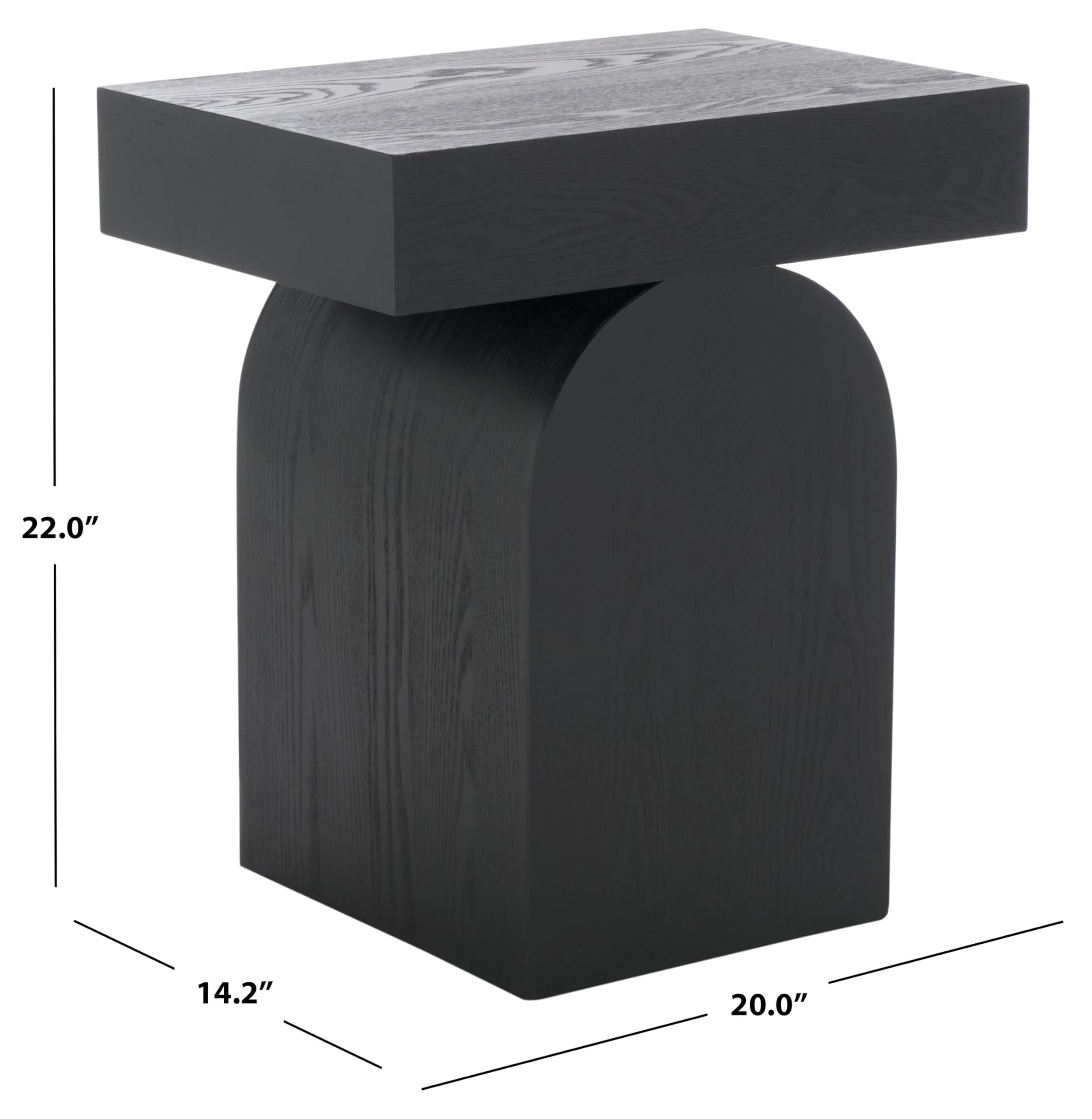 Modern Pedestal End Table