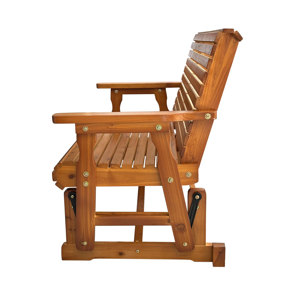 Wooden Patio Glider Bench